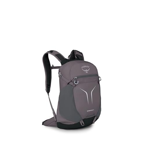 Osprey Sportlite 15L Lightweight Hiking Backpack for Men and Women - Everyday Hiking Bag - Travel Daypack, Graphite Purple - color: Graphite Purple, style: 15l