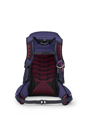 Osprey Tempest 26L Women's Lightweight Hiking Backpack - Daypack for Travel & Camping, Deep Fig/Hotspot Pink - color: Deep Fig/Hotspot Pink, size: 26L