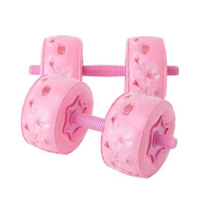 Travel Weights Water Filled Dumbbell Set of 2,6LB Hand Weights for Women at Home Gym Exercise Training - color: Cherry Blossom