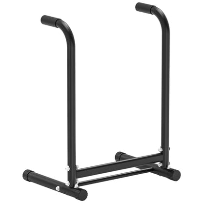 RELIFE REBUILD YOUR LIFE Dip Station Functional Heavy Duty Dip Stands Fitness Workout Dip bar Station Stabilizer Parallette Push Up Stand - color: Black-02