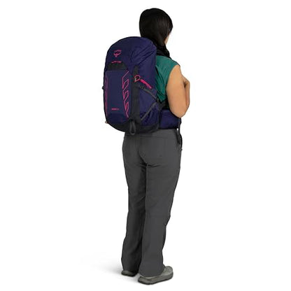 Osprey Tempest 26L Women's Lightweight Hiking Backpack - Daypack for Travel & Camping, Deep Fig/Hotspot Pink - color: Deep Fig/Hotspot Pink, size: 26L