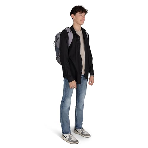 Osprey Axis Laptop Backpack – Sleek Everyday Pack with Laptop Sleeve, Water Bottle Pockets & Compression Straps - color: Soundwave Grey