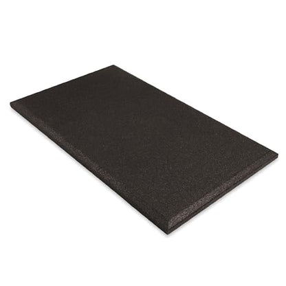 Playsafer Heavy Duty Commercial Grade Rubber Playground Safety Mat - Playground Protection Mat for Swings and Slides - 54" Long X 32" Wide x 2" Thick (Brown) - color: Brown