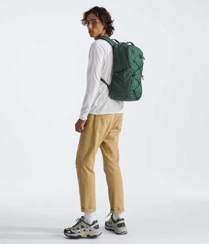 The North Face Jester Everyday Laptop Backpack - Commuter Daypack, Water Repellent, Laptop Sleeve, Duck Green Dark Heather/TNF Black, One Size - color: Duck Green Dark Heather/Tnf Black