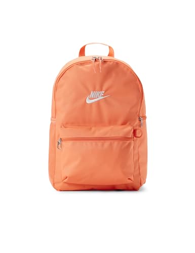 Nike Unisex Adult Classics Heritage 2.0 Backpack (23L) | Mens and Womens - color: Orange Frost/Orange Frost/White