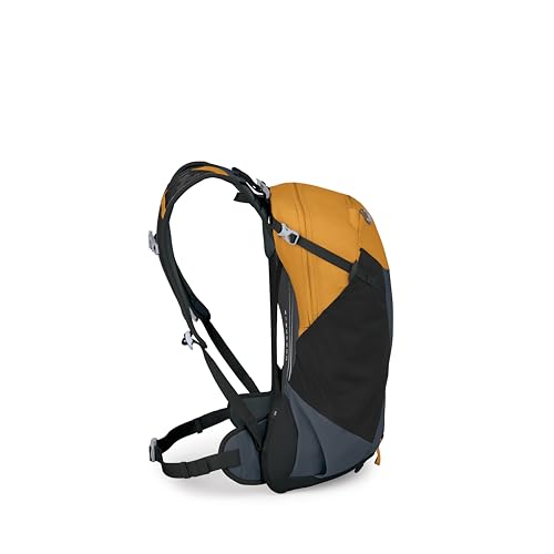 Osprey Hikelite 18L Durable Hiking Backpack - Travel Daypack with Rain Cover for Men and Women, Tungsten Yellow - color: Tungsten Yellow, style: 18l