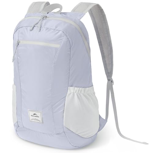 Naturehike 18L Lightweight Hiking Daypack, Waterproof Camping Packable Backpack Ultralight for Travel, Airplane, Adults - color: Lavender