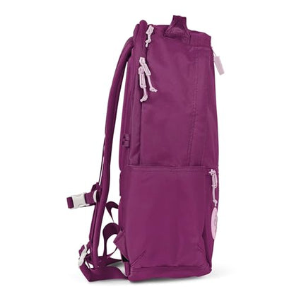 Baboon to the Moon City Backpack – Water-Repellent 16" Laptop-Friendly Backpack, Work, Travel, Gym Bag for Men & Women (Wildberry) - color: Wildberry