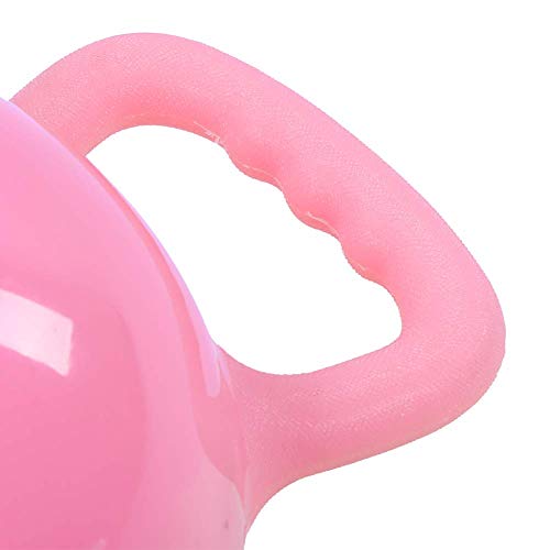 Water Filled Kettlebells, Adjustable Weight Fitness Equipment, Eco-Friendly PVC Kettlebell with Non-Slip Handle for Home Yoga Pilates Full Body Workout, 1.2-12 lb (Pink)