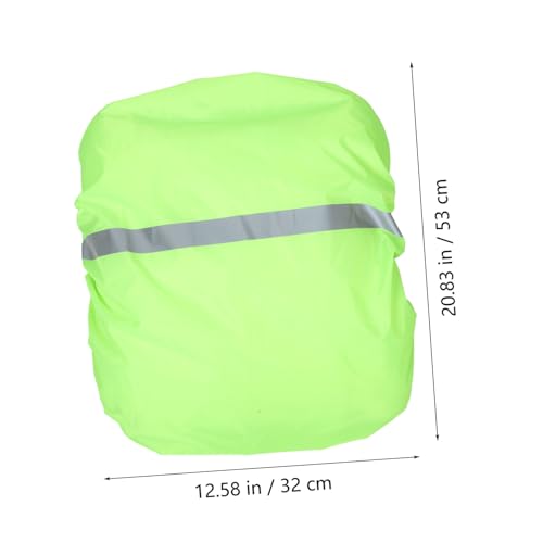 Toyvian Waterproof School Bag Covers Waterproof Bag Covers Light Green Back Oxford Cloth Back Protective Cover - color: Light Green