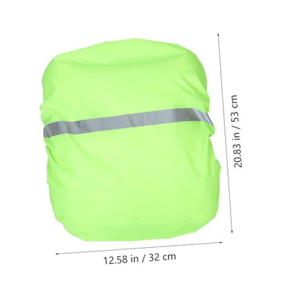 Toyvian Waterproof School Bag Covers Waterproof Bag Covers Light Green Back Oxford Cloth Back Protective Cover - color: Light Green