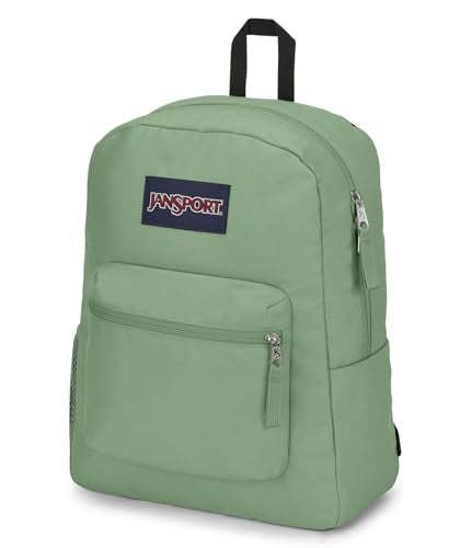 JanSport Cross Town Backpack 17" x 12.5" x 6" - Simple Bag for Everyone with 1 Main Compartment, Front Utility Pocket - Premium Class Accessories - Loden Frost - color: Loden Frost