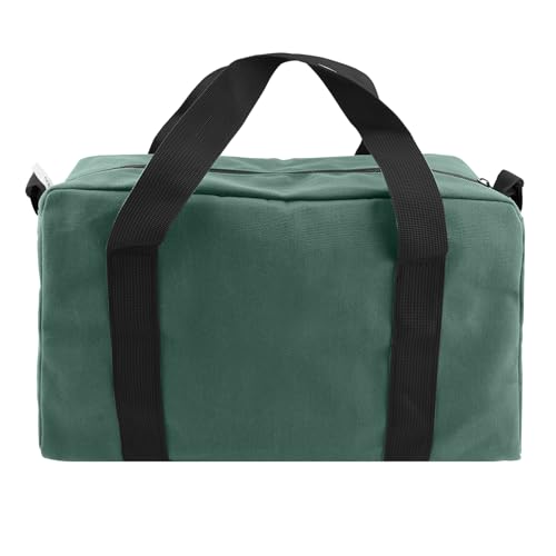 Small Tool Bag,Close Top Wide Mouth Tool Organizer Bag,Large Capacity Tool Bags for Men,Canvas Tool Storage Bag for Storage Handbag for Screwdrivers,Wrench,Pliers Hand Tools (DarkGreen, 12 Inch) - color: DarkGreen, size: 12 Inch