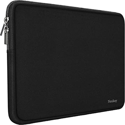 17 inch Laptop Sleeve Case, 17-17.3 Inch Resistant Neoprene Laptop Sleeve/Notebook Computer Pocket Case/Tablet Briefcase Carrying Bag Compatible Asus/Dell/Fujitsu/HP/Sony/Acer - (Black) - color: Black, size: 17.3 inch