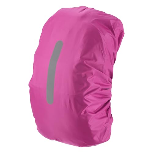 M METERXITY Waterproof Backpack Rain Cover Waterproof Backpack Cover, Bag Rain Cover with A Vertical Reflective Strap for Hiking/Biking/Camping/Outdoor Traveling - color: Rose Red, size: Middle(30L-40L)