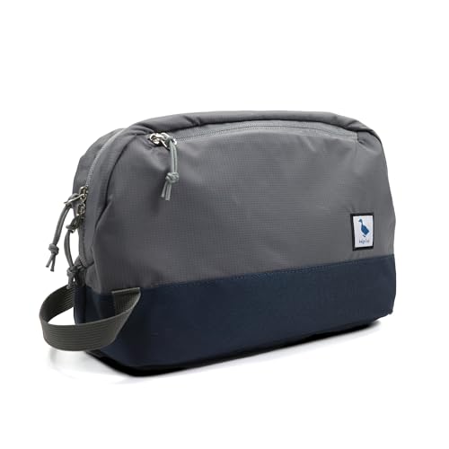 Travel Toiletry Bag 5L, Compact Travel Organizer with Waterproof TPU Wet/Dry Compartment - color: Ash Grey, size: 5L