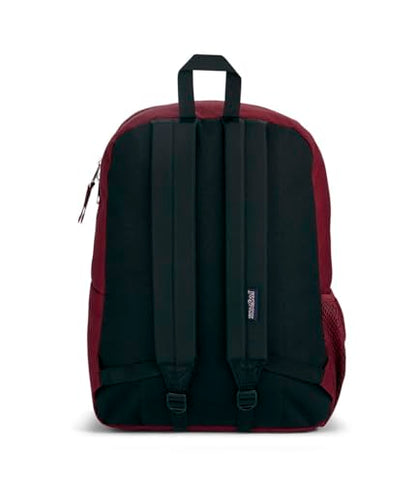 JanSport Cross Town Backpack 17" x 12.5" x 6" - Simple Bag for Everyone with 1 Main Compartment, Front Utility Pocket - Premium Class Accessories - Russet Red - color: Russet Red