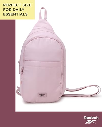 Reebok Unisex Crossbody Bag - Convertible Compact Durable Cross Body Bag for Women and Men - Gym and Travel Essentials, Size One Size, Thea II Ashen Lilac - color: Thea II Ashen Lilac