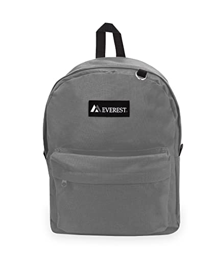 Everest 2045CR Classic Backpack, 16.5", Dark Gray - color: Dark Gray, size: One Size