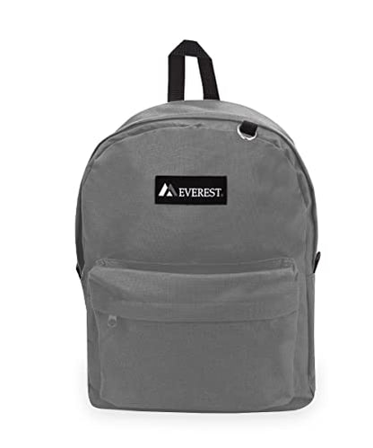 Everest 2045CR Classic Backpack, 16.5", Dark Gray - color: Dark Gray, size: One Size