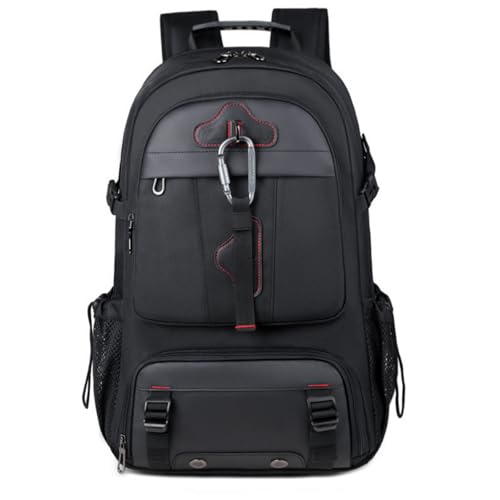 Travel Backpack 50L, 17 Inch Laptop Backpack for Men Women, Large Waterproof Carry On Backpack, TSA Friendly Flight Approved Anti-Theft Backpack with USB Interface & Shoe Compartment, Black - color: K17-black, size: 50 L