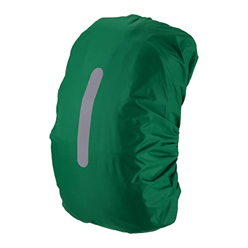 PATIKIL Waterproof Backpack Rain Cover, Non-Slip Backpack Cover with Vertical Reflective Strap Stay Dry for Hiking, Camping, Hunting - color: Dark Green, size: Medium