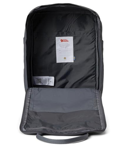 Fjallraven Kanken Laptop 17" Backpack, Super Grey - color: Super Grey