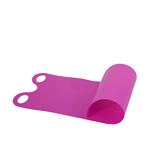 Superio Snow Slider Mat, Flexible Snow Sled Flying Carpet, Roll up Sleds for Kids 36" / Adults 54" Lightweight Plastic Snowboard Sled, 1 Pack - color: Pink, size: 54"