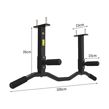 Wall Mounted Pull Up Bar Gym Chin Indoor Roof Horizontal Sport Parallel Workout Exerciser