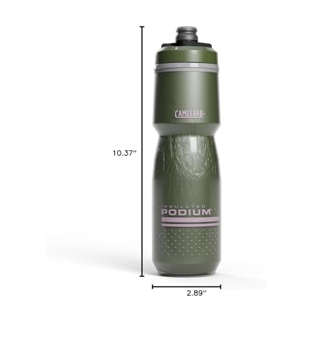 CamelBak Podium Chill Insulated Bike Squeeze Water Bottle, Cold Retention for Cycling, 24oz, Deep Fern - color: Deep Fern