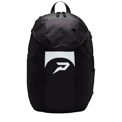 Phenom Elite All-Purpose Sports Backpack – Water-Resistant Athletic Bag with Rain Fly, Helmet & Gear Compartment, Laptop Sleeve, and Side Water Bottle Holders | Black