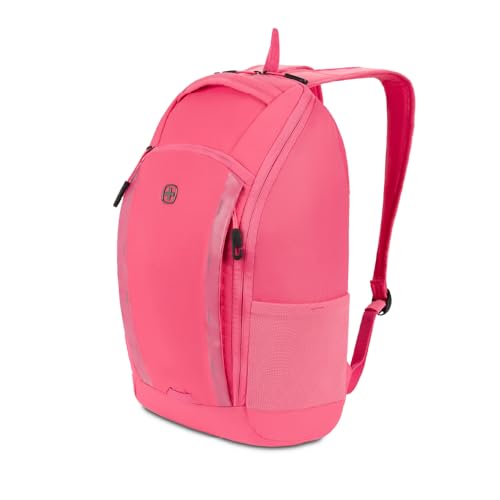 SwissGear 8118 Laptop Backpack, Fits up to 14-Inch Laptop, Pink - color: Pink, style: Viibe II