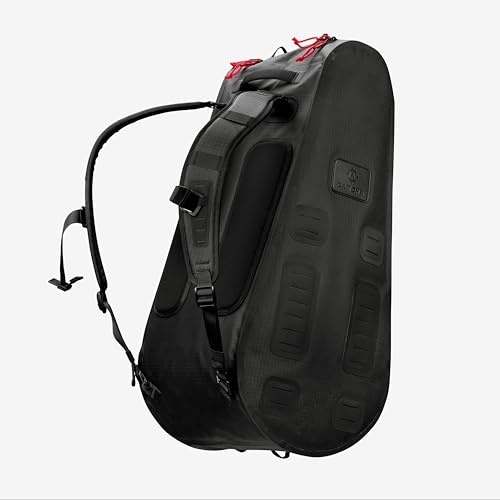 Cancha Racquet Bag Pro, Modular Water-Proof 6-Racket Tennis Bag, Lightweight, Water-Resistant Design, Spacious Multi-Compartment Storage, Ideal for Travel & Sport Black