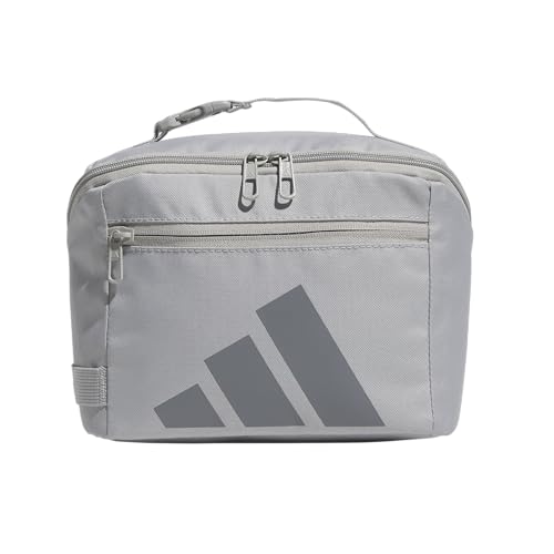 adidas Kids Affiliate Lunch Bag – Insulated Lunchbox for Girls and Boys, 6L - color: Grey Two/Grey Three