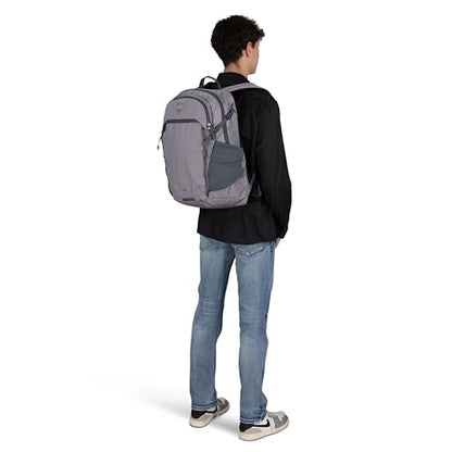 Osprey Axis Laptop Backpack – Sleek Everyday Pack with Laptop Sleeve, Water Bottle Pockets & Compression Straps - color: Soundwave Grey