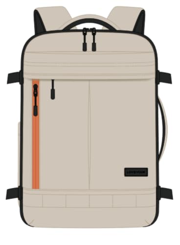 LOVEVOOK 40L Travel Backpack for Women Men, Airline Approved Carry On Luggage with 3 Cubes Accessories, TSA Personal Item Travel Cruise Essentials, Waterproof Weekender Overnight Bags fits 17" Laptop - color: Nude Gray, size: 40L 4-Piece Set