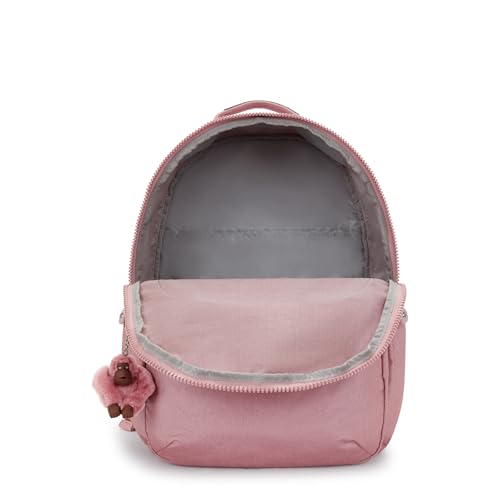 Kipling Women's Seoul Extra Large 17" Laptop Backpack, Durable, Roomy with Padded Shoulder Straps, Built-In Protective Sleeve - color: Berry Glow Met, size: 13.5''L x 17.75''H x 9''D