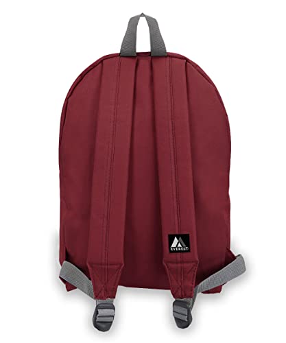 Everest 1045K Basic Backpack, 15", Burgundy - color: Burgundy