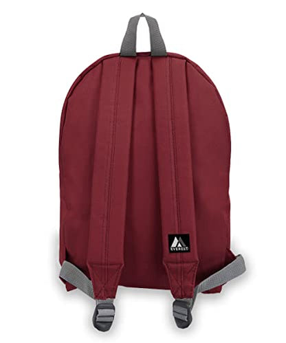 Everest 1045K Basic Backpack, 15", Burgundy - color: Burgundy