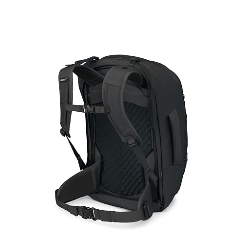 Osprey Farpoint 55L Men's Travel Backpack - Carry On Bag with Personal Item Sized Detachable Daypack, Black - color: Black, style: 55l