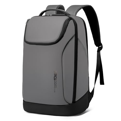FUTURE AESTHETICS Business Smart Backpack Waterproof for women,men,Fight Approved Durable Backpack suitable as overnight and travel backpack (Grey) - color: Grey