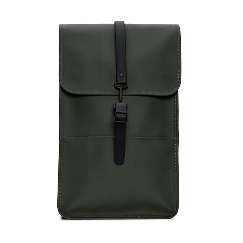 RAINS Backpack Regular - Waterproof Backpack for Men and Women - Laptop Bag for Work or Travel Green - color: Green, size: Standard
