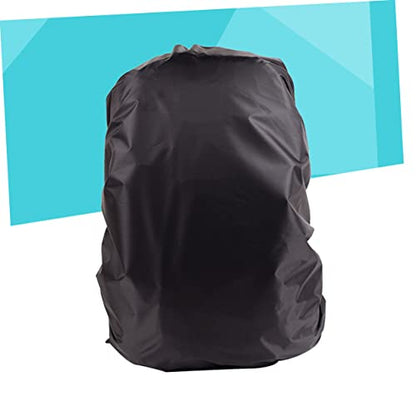 KOMBIUDA Unisex Backpack Rain Cover Portable Raincoat for Outdoor Travel Camping Hiking Seamless Construction Fits Backpacks Black