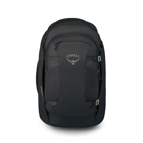 Osprey Fairview 70L Women's Travel Backpack - Large Adjustable Travel Bag with Detachable Daypack, Black - color: Black, style: 70l