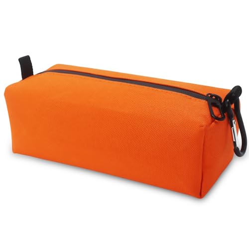 Small Toiletry Bag for Men, Travel Bag Waterproof and Foldable for Storage Mini Toiletry Bag Equipped With Carabiner for Easy Portability (orange) - color: orange