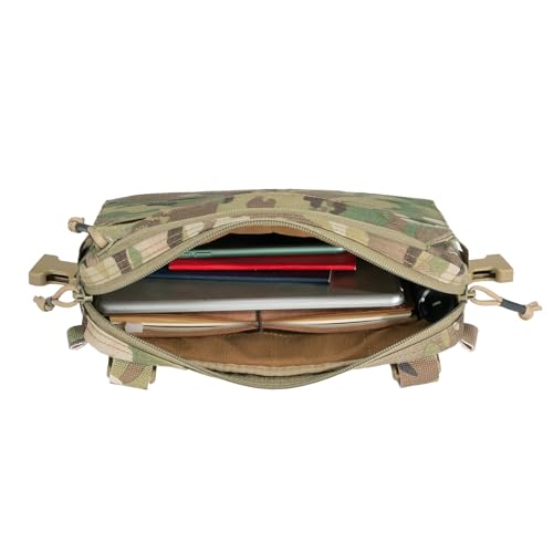 EXCELLENT ELITE SPANKER Tactical Chest Rig Pack EDC Chest Bag Molle Utility Chest Pouch for Outdoor Hunting Workouts Hiking - color: Multicam