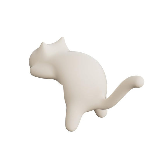 Cat Desk Hook for Kids - Damage-Free No Drill Desk Side Hook, 5KG Load Capacity ABS Backpack Hanger, Adhesive Included Multi-Purpose Organizer for Student School Desk/Home Office
