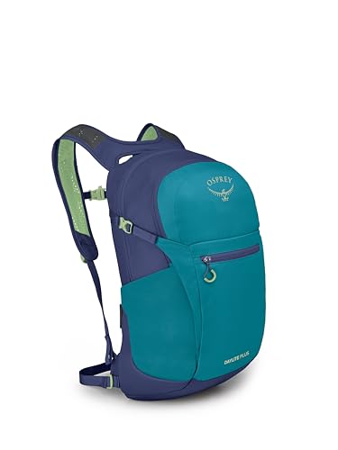 Osprey Daylite Plus Commuter Backpack - Lightweight, Everyday Pack with Laptop Sleeve and Water Bottle Pockets - Ideal for Work, School, and Travel with Versatile Storage, Blue Spikemoss/Alkaline - color: Blue Spikemoss/Alkaline