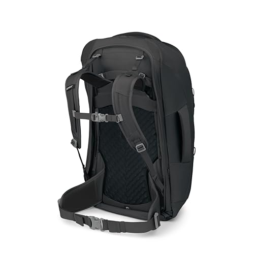 Osprey Fairview 70L Women's Travel Backpack - Large Adjustable Travel Bag with Detachable Daypack, Black - color: Black, style: 70l