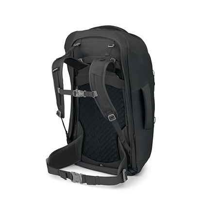 Osprey Fairview 70L Women's Travel Backpack - Large Adjustable Travel Bag with Detachable Daypack, Black - color: Black, style: 70l